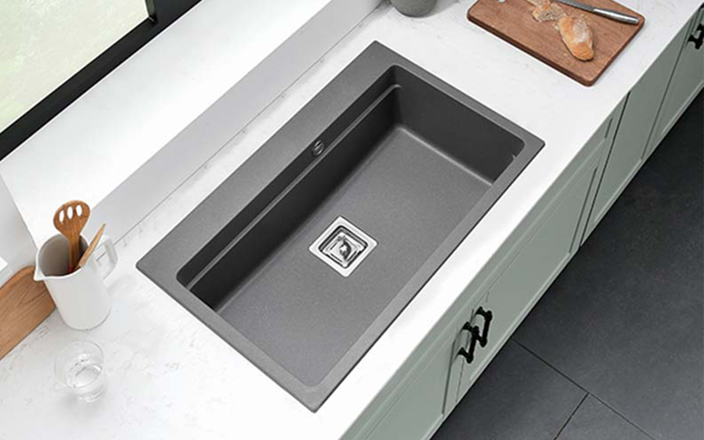 8213 Granite sink, grey  2
